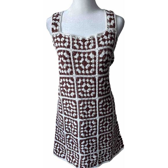 New  Marine Layer Celeste Crochet Dress Large - Picture 5 of 6